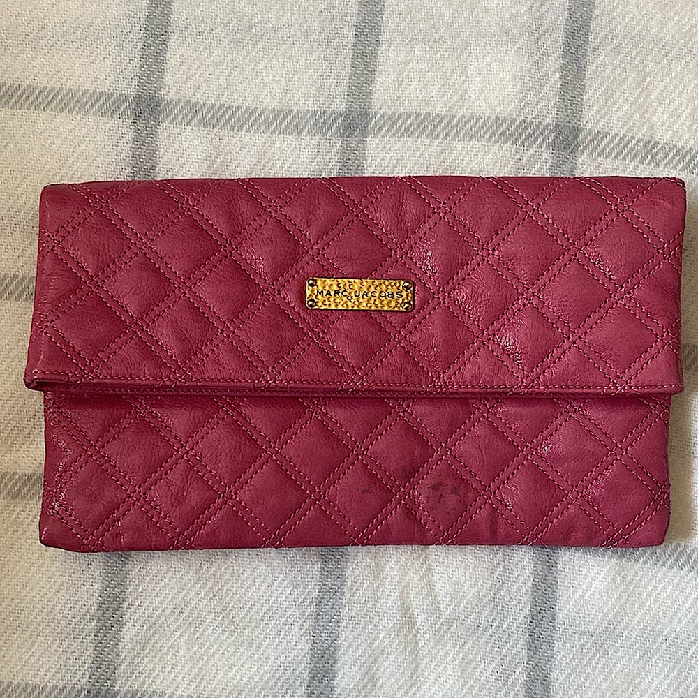 Marc Jacobs Pink Quilted Clutch